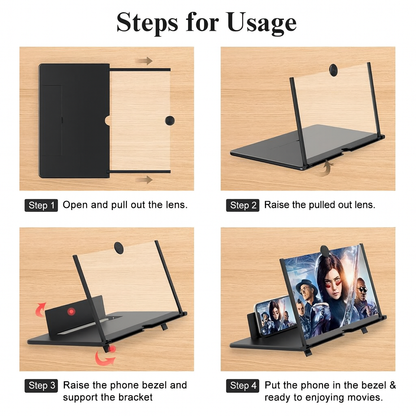 Screen Amplifier for Cell Phone | 3D HD Portable Cinema